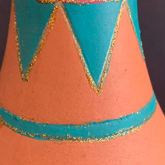 2 Hand crafted Hand Thrown clay Southwest Pottery vase & bowl set, Signed JBL - Picture 16 of 16